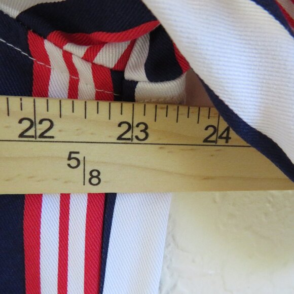 H&M* Men's Short Sleeve‎ Button Down Straight Hem Stripe Shirt~ Size Medium - Picture 7 of 11